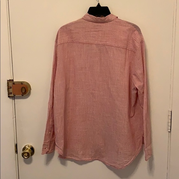 Madewell Red Striped Button Down - Picture 4 of 4